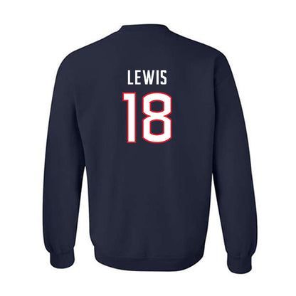 UConn - NCAA Women's Soccer : Laci Lewis - Navy Replica Shersey Sweatshirt