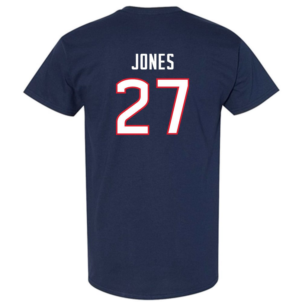 UConn - NCAA Women's Soccer : Abbey Jones - Navy Replica Shersey Short Sleeve T-Shirt