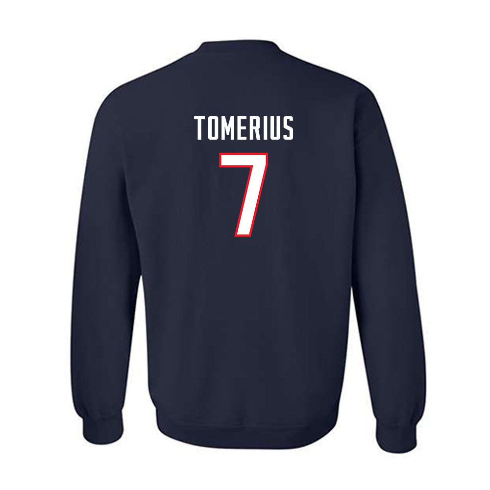 UConn - NCAA Men's Soccer : Nicolas Tomerius - Navy Replica Shersey Sweatshirt