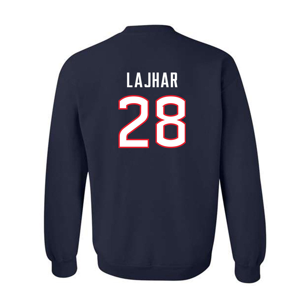 UConn - NCAA Men's Soccer : Ayoub Lajhar - Crewneck Sweatshirt Replica Shersey