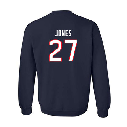 UConn - NCAA Women's Soccer : Abbey Jones - Navy Replica Shersey Sweatshirt