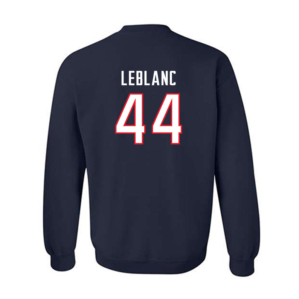 UConn - NCAA Women's Soccer : Lydia LeBlanc - Navy Replica Shersey Sweatshirt