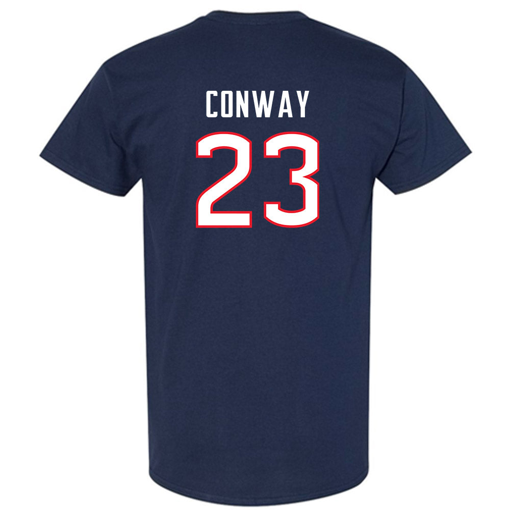 UConn - NCAA Men's Soccer : Eli Conway - Navy Replica Shersey Short Sleeve T-Shirt