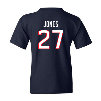 UConn - NCAA Women's Soccer : Abbey Jones - Navy Replica Shersey Youth T-Shirt