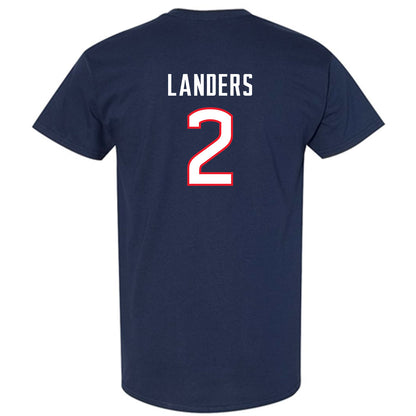 UConn - NCAA Women's Soccer : Chloe Landers - Navy Replica Shersey Short Sleeve T-Shirt