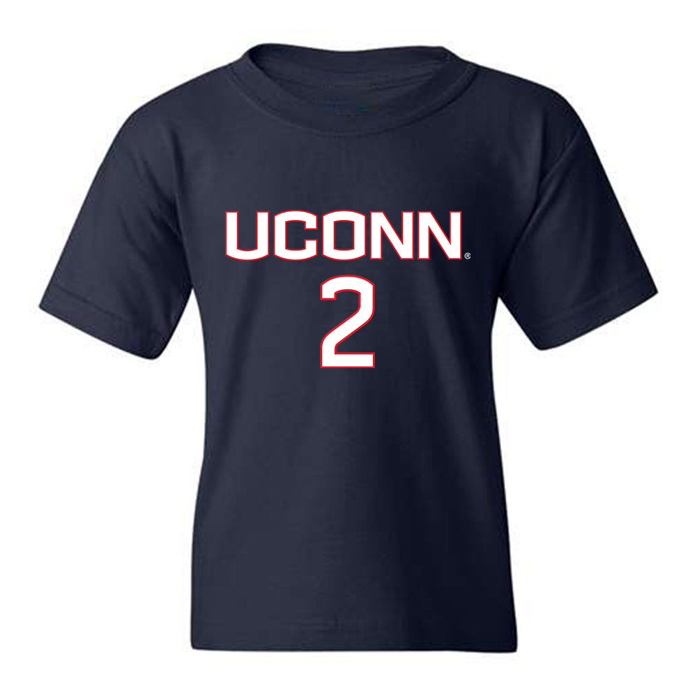 UConn - NCAA Women's Soccer : Chloe Landers - Navy Replica Shersey Youth T-Shirt