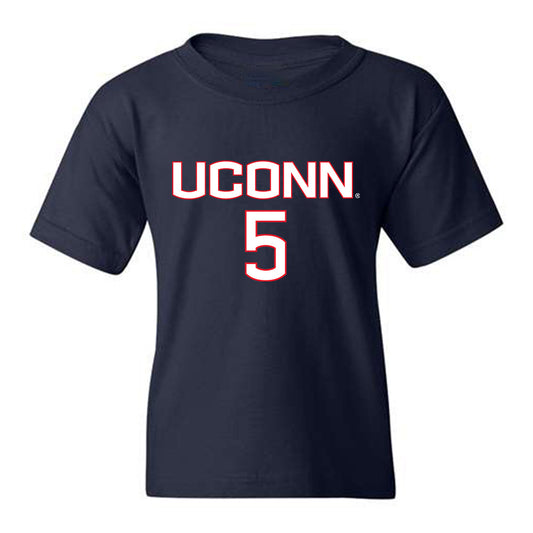 UConn - NCAA Men's Soccer : Guillaume Vacter - Youth T-Shirt Replica Shersey