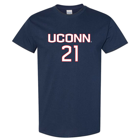 UConn - NCAA Men's Soccer : Scott Testori - Navy Replica Shersey Short Sleeve T-Shirt