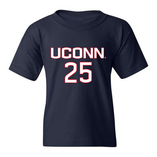 UConn - NCAA Men's Soccer : Tyler Fidrych - Navy Replica Shersey Youth T-Shirt