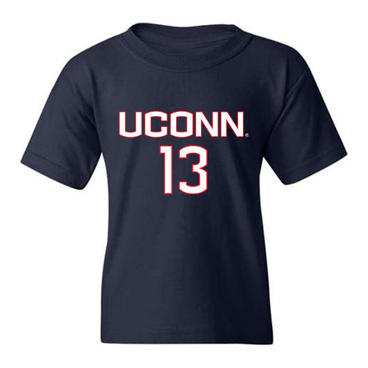 UConn - NCAA Men's Soccer : Jayden Hibbert - Youth T-Shirt Replica Shersey