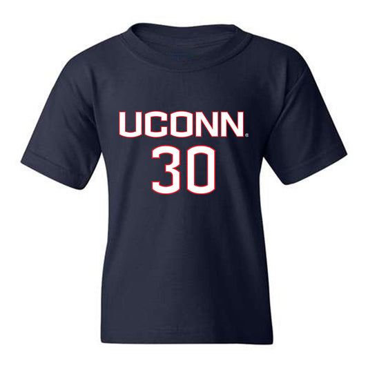 UConn - NCAA Men's Soccer : Joey Saputo Jr - Youth T-Shirt Replica Shersey