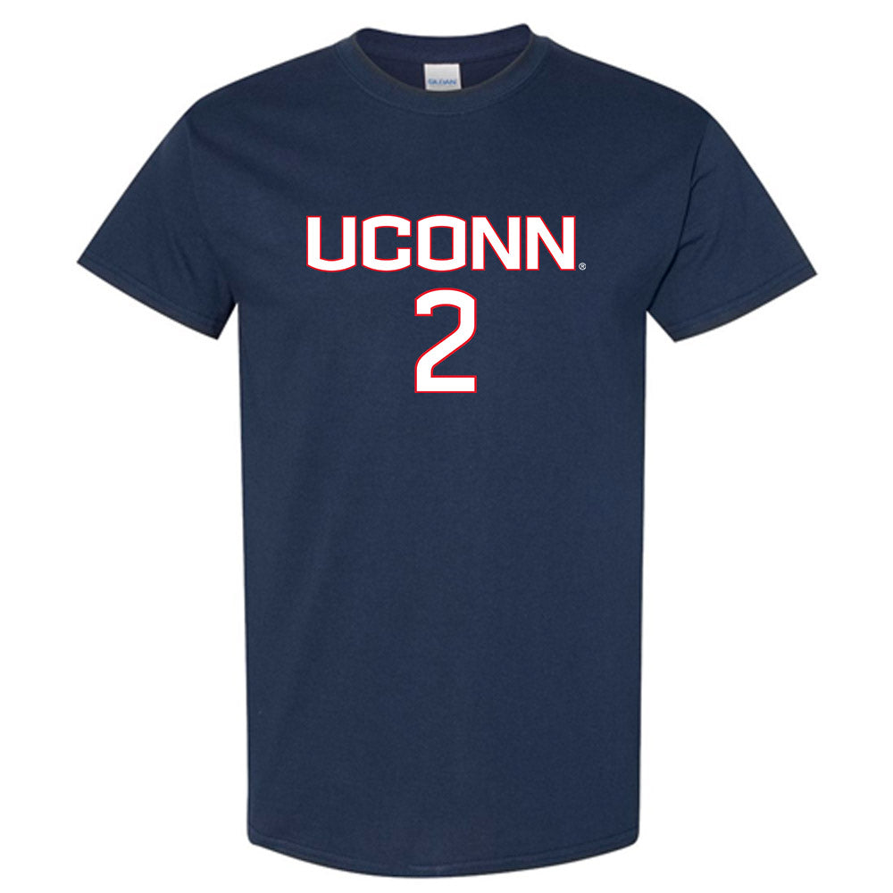 UConn - NCAA Women's Soccer : Chloe Landers - Navy Replica Shersey Short Sleeve T-Shirt