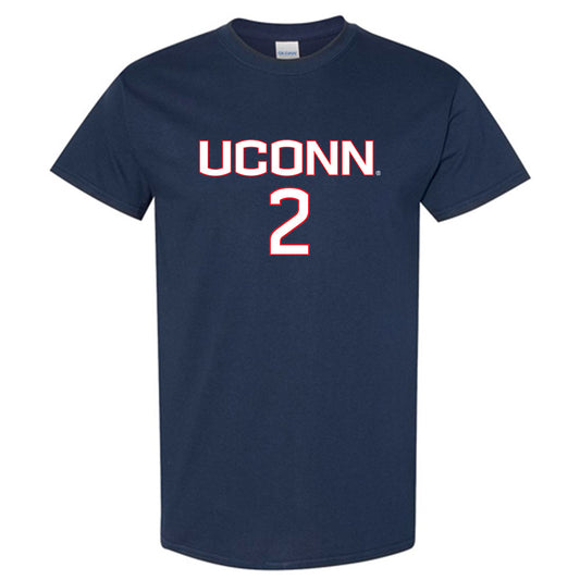 UConn - NCAA Women's Soccer : Chloe Landers - Navy Replica Shersey Short Sleeve T-Shirt