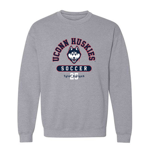 UConn - NCAA Men's Soccer : Tyler Fidrych - Grey Classic Fashion Shersey Sweatshirt