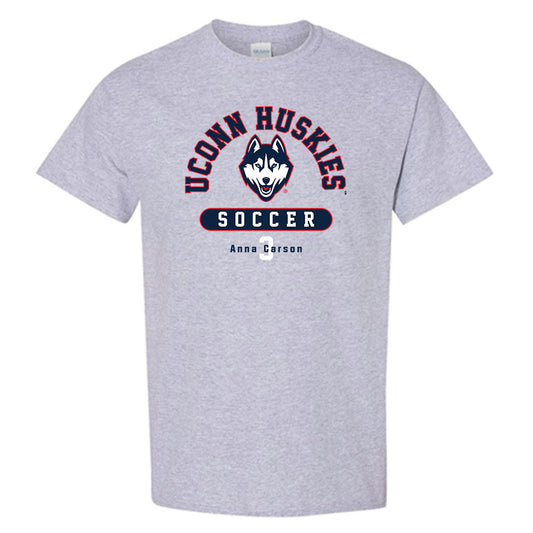 UConn - NCAA Women's Soccer : Anna Carson - Grey Classic Fashion Shersey Short Sleeve T-Shirt