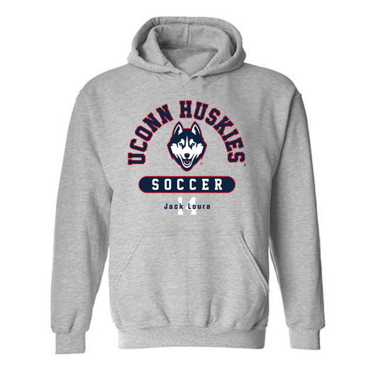 UConn - NCAA Men's Soccer : Jack Loura - Hooded Sweatshirt Classic Fashion Shersey