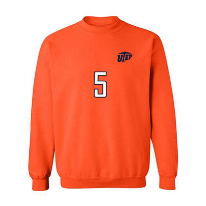 UTEP - NCAA Women's Soccer : Alexandria Stickney - Orange Replica Shersey Sweatshirt