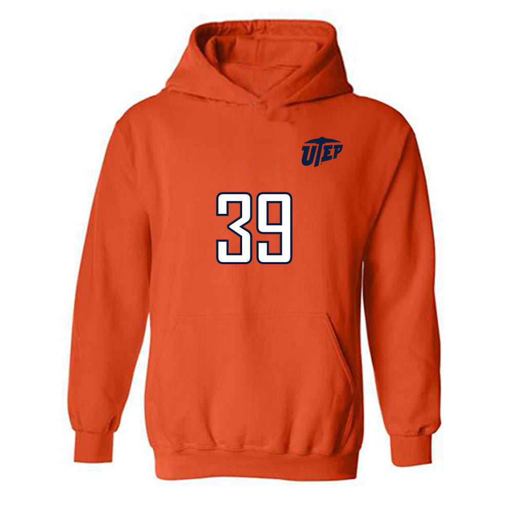 UTEP - NCAA Women's Soccer : Kaila Hudson - Orange Replica Shersey Hooded Sweatshirt