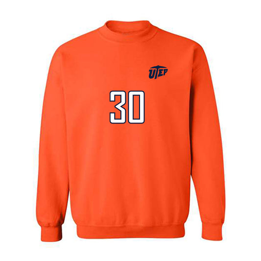 UTEP - NCAA Women's Soccer : Anissa Chairez - Orange Replica Shersey Sweatshirt