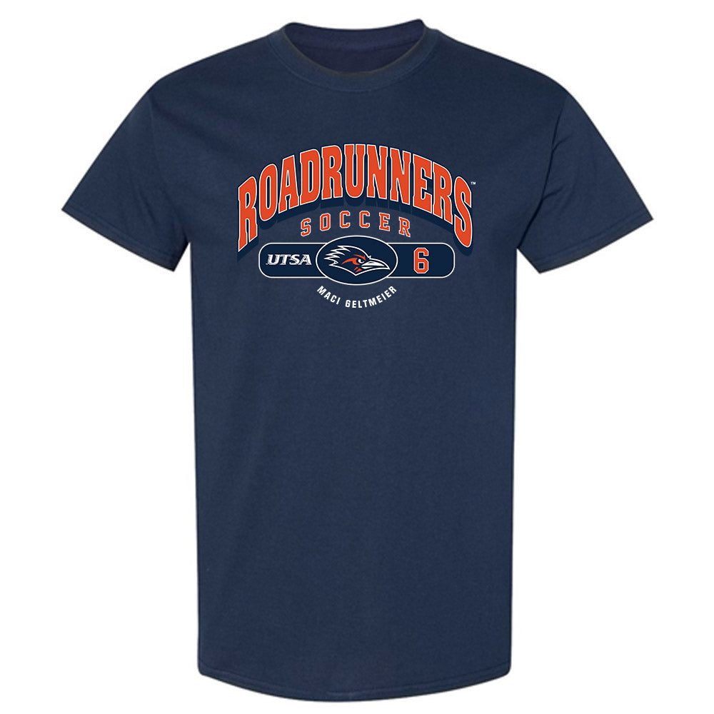 UTSA - NCAA Women's Soccer : Maci Geltmeier - Navy Classic Short Sleeve T-Shirt