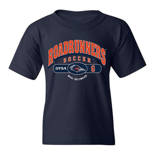 UTSA - NCAA Women's Soccer : Maci Geltmeier - Navy Classic Youth T-Shirt