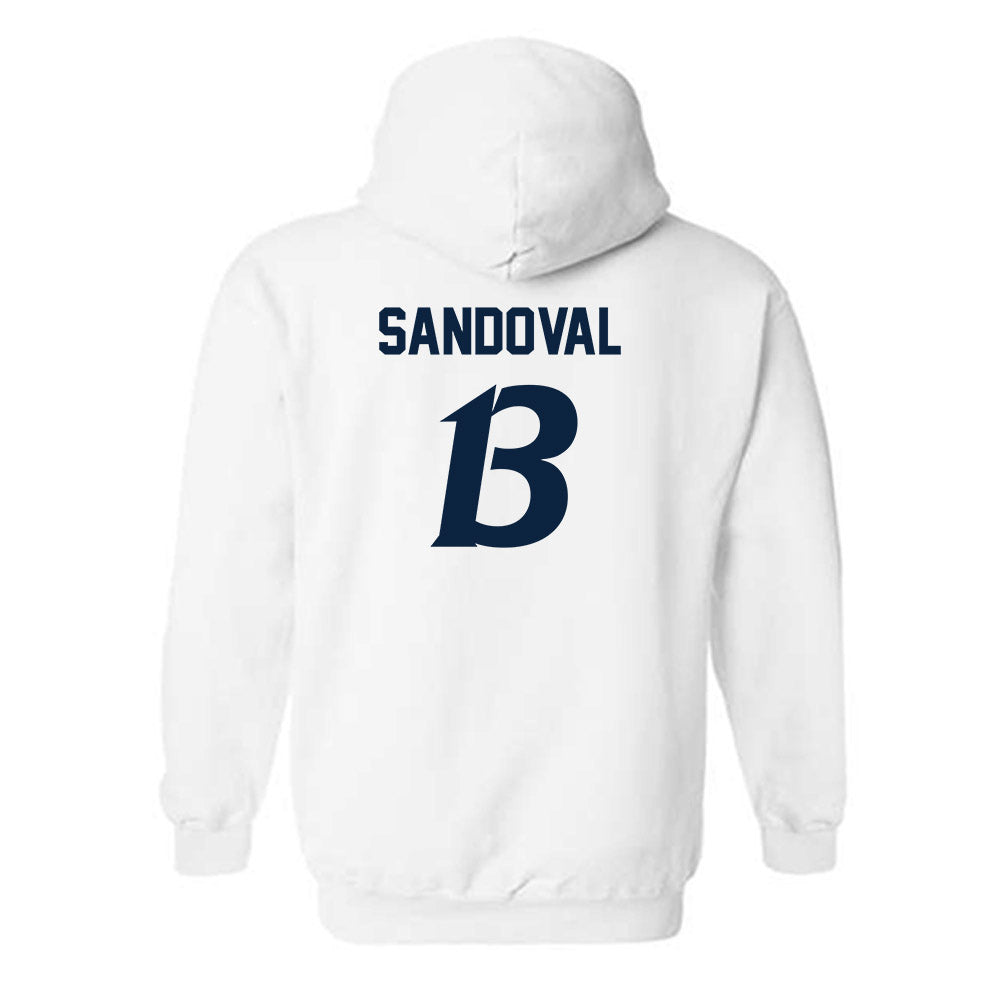 UTSA - NCAA Women's Soccer : Deja Sandoval - White Replica Shersey Hooded Sweatshirt