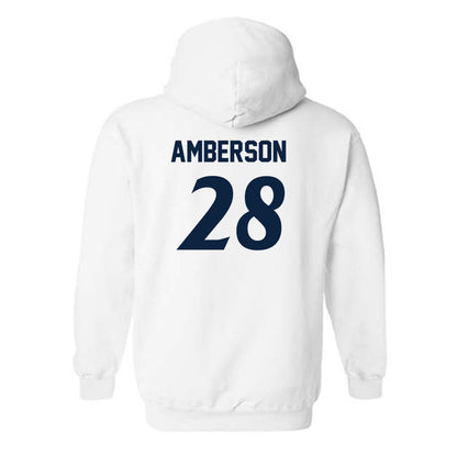 UTSA - NCAA Women's Soccer : Reagan Amberson - White Replica Shersey Hooded Sweatshirt