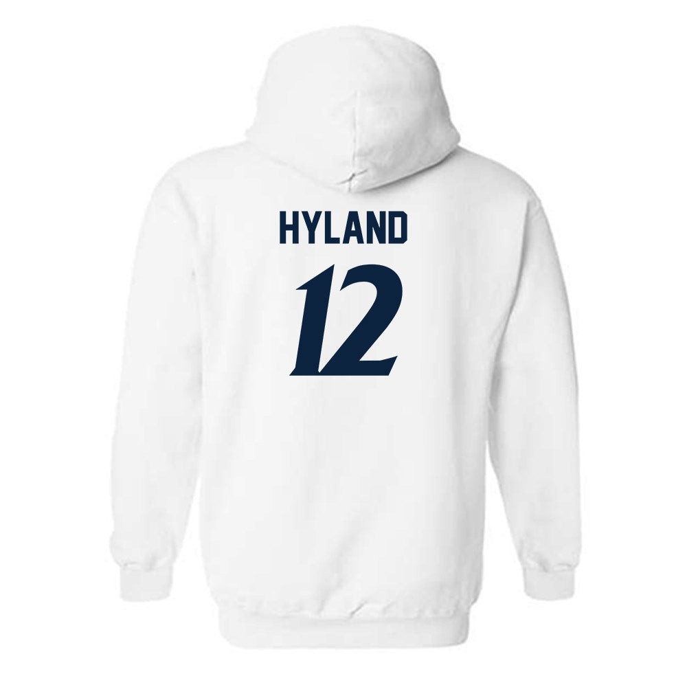 UTSA - NCAA Women's Soccer : Jordan Hyland - White Replica Shersey Hooded Sweatshirt