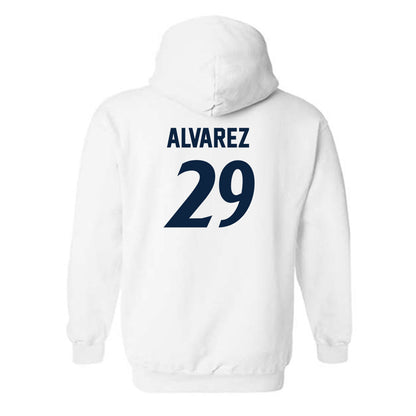 UTSA - NCAA Women's Soccer : Olivia Alvarez - White Replica Shersey Hooded Sweatshirt