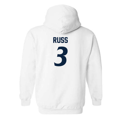 UTSA - NCAA Women's Soccer : Sarina Russ - White Replica Shersey Hooded Sweatshirt