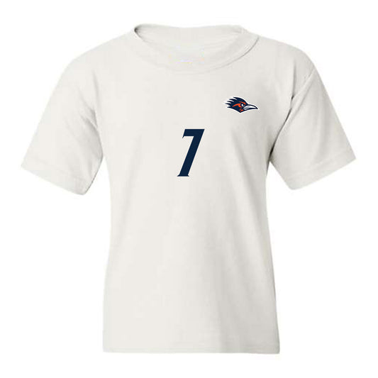 UTSA - NCAA Women's Soccer : Mikhaela Cortez - White Replica Shersey Youth T-Shirt