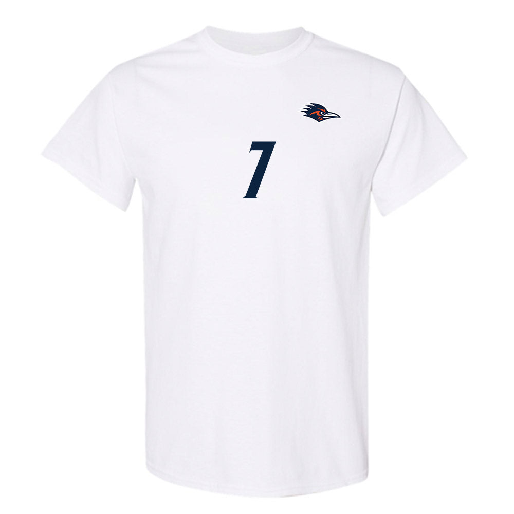 UTSA - NCAA Women's Soccer : Mikhaela Cortez - White Replica Shersey Short Sleeve T-Shirt