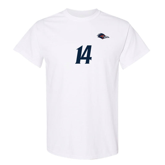 UTSA - NCAA Women's Soccer : Makela Solbak - White Replica Shersey Short Sleeve T-Shirt