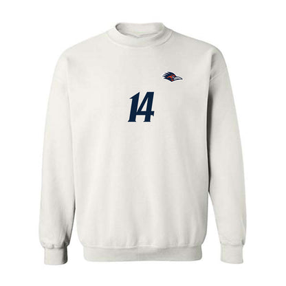 UTSA - NCAA Women's Soccer : Makela Solbak - White Replica Shersey Sweatshirt