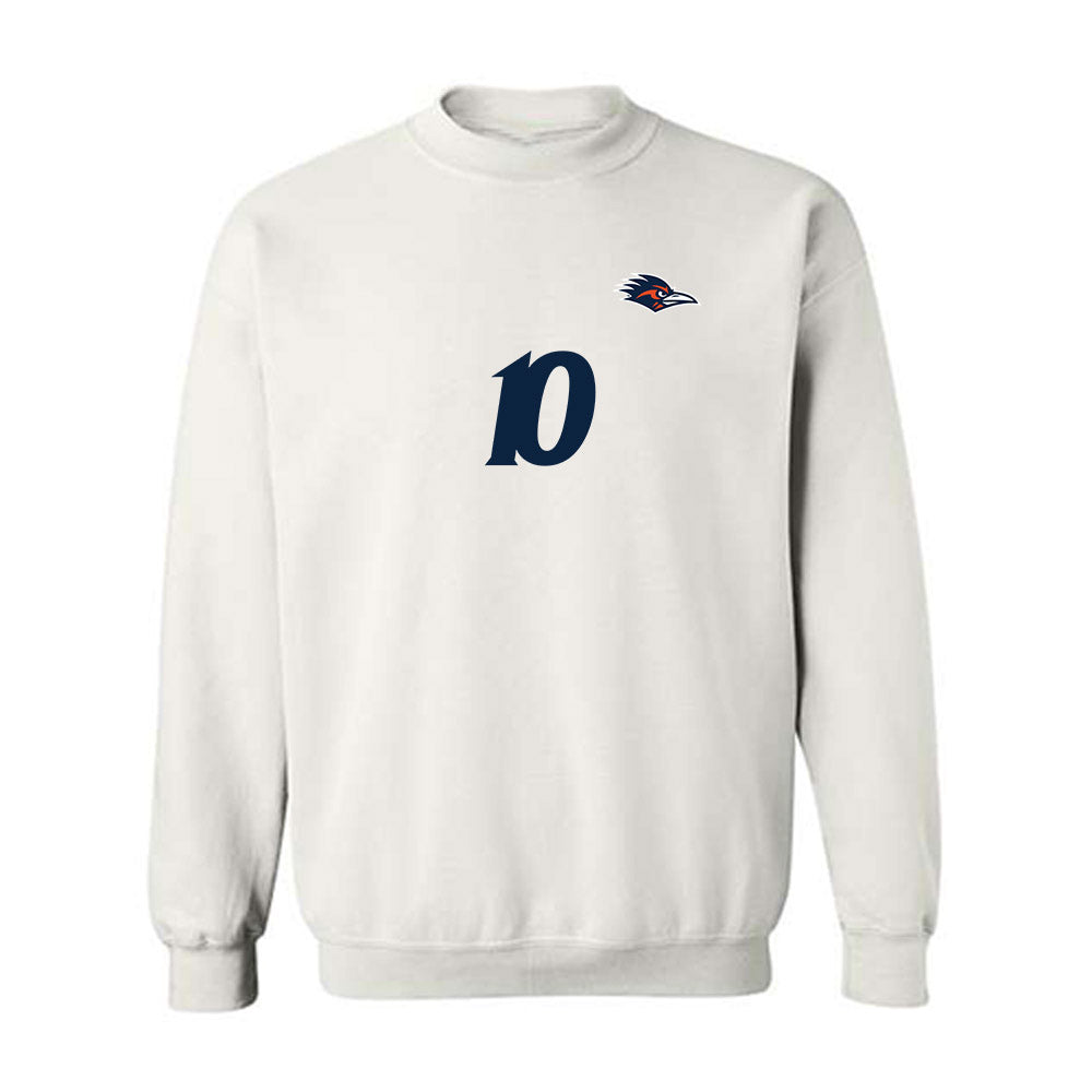 UTSA - NCAA Women's Soccer : Tyler Coker - White Replica Shersey Sweatshirt