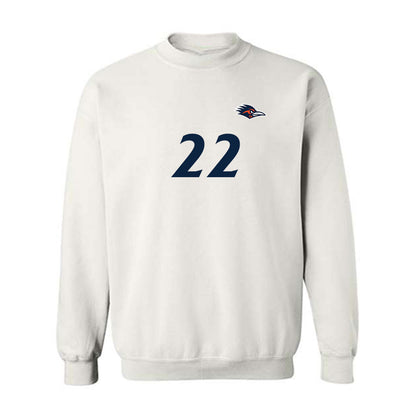 UTSA - NCAA Women's Soccer : Mackenzie Kaufhold - White Replica Shersey Sweatshirt