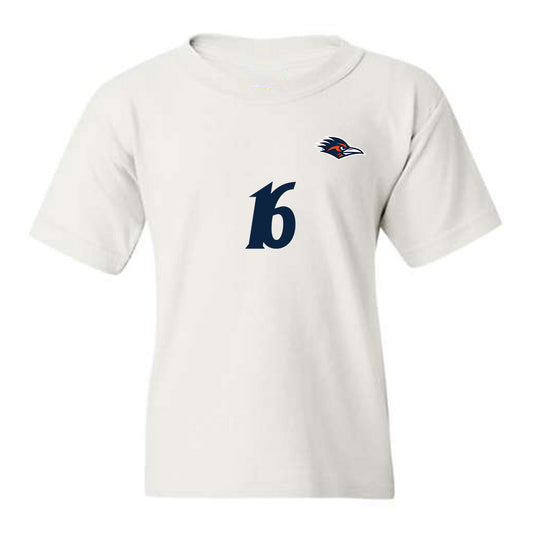 UTSA - NCAA Women's Soccer : Sasjah Dade - White Replica Shersey Youth T-Shirt