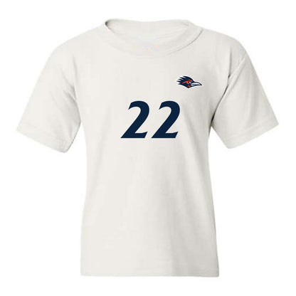 UTSA - NCAA Women's Soccer : Mackenzie Kaufhold - White Replica Shersey Youth T-Shirt