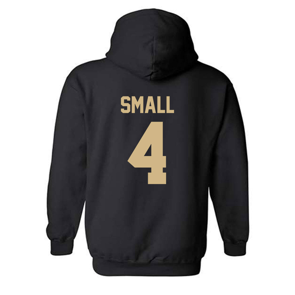Wake Forest - NCAA Women's Soccer : Nikayla Small - Black Replica Hooded Sweatshirt