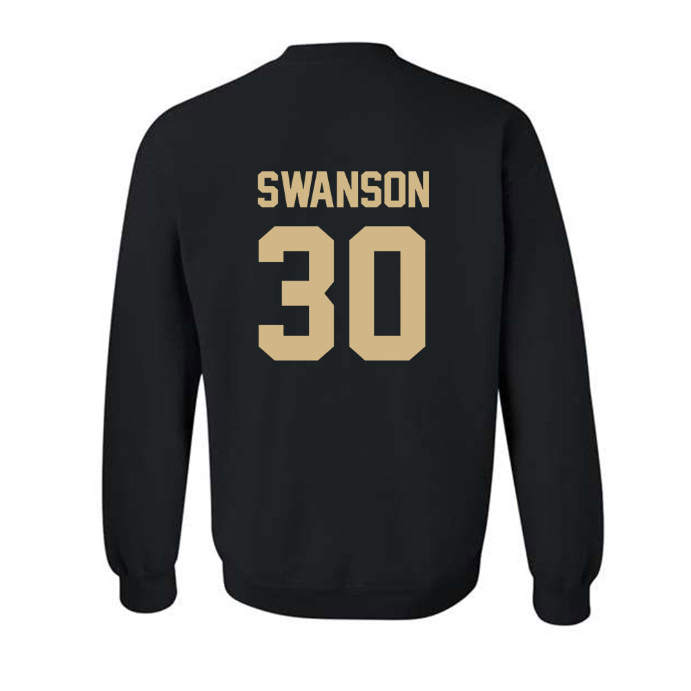 Wake Forest - NCAA Women's Soccer : Anna Swanson - Black Replica Sweatshirt