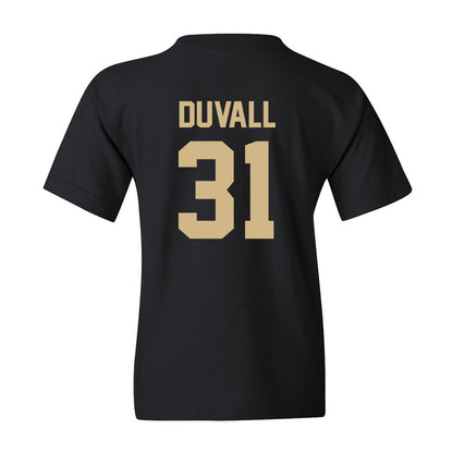 Wake Forest - NCAA Women's Soccer : Olivia Duvall - Black Replica Youth T-Shirt