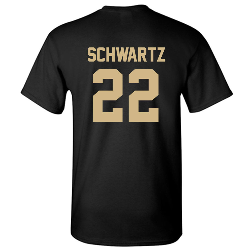 Wake Forest - NCAA Women's Soccer : Sasha Schwartz - Black Replica Short Sleeve T-Shirt