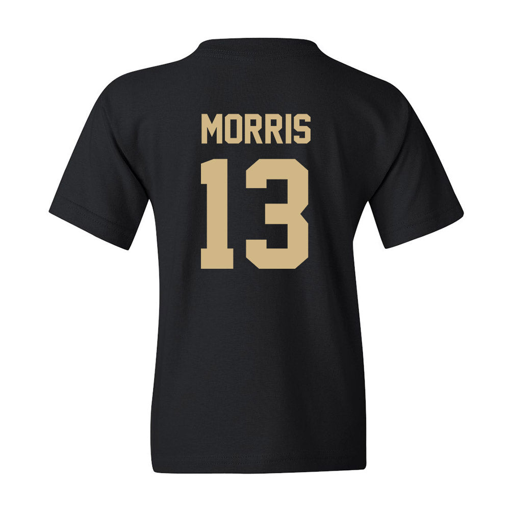 Wake Forest - NCAA Women's Soccer : Emily Morris - Black Replica Youth T-Shirt