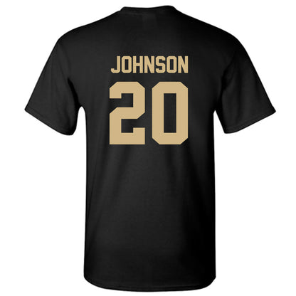 Wake Forest - NCAA Women's Soccer : Hannah Johnson - Black Replica Short Sleeve T-Shirt