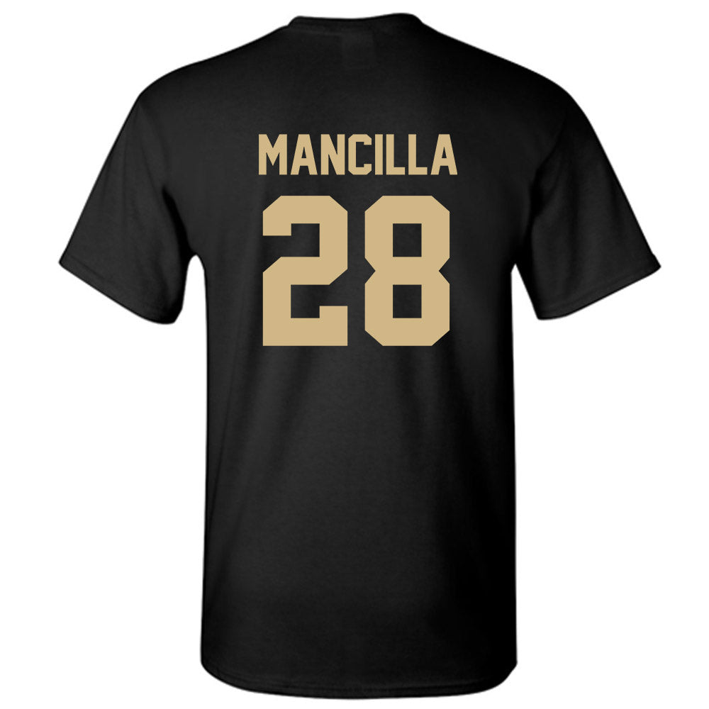 Wake Forest - NCAA Men's Soccer : Nicolas Mancilla - Black Replica Short Sleeve T-Shirt