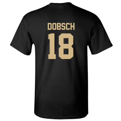 Wake Forest - NCAA Women's Soccer : Kate Dobsch - Black Replica Short Sleeve T-Shirt