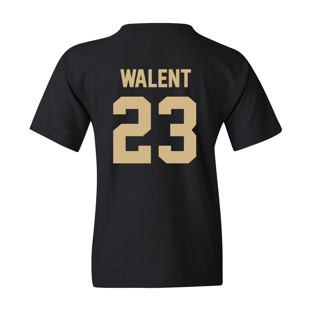 Wake Forest - NCAA Men's Soccer : Vlad Walent - Black Replica Youth T-Shirt