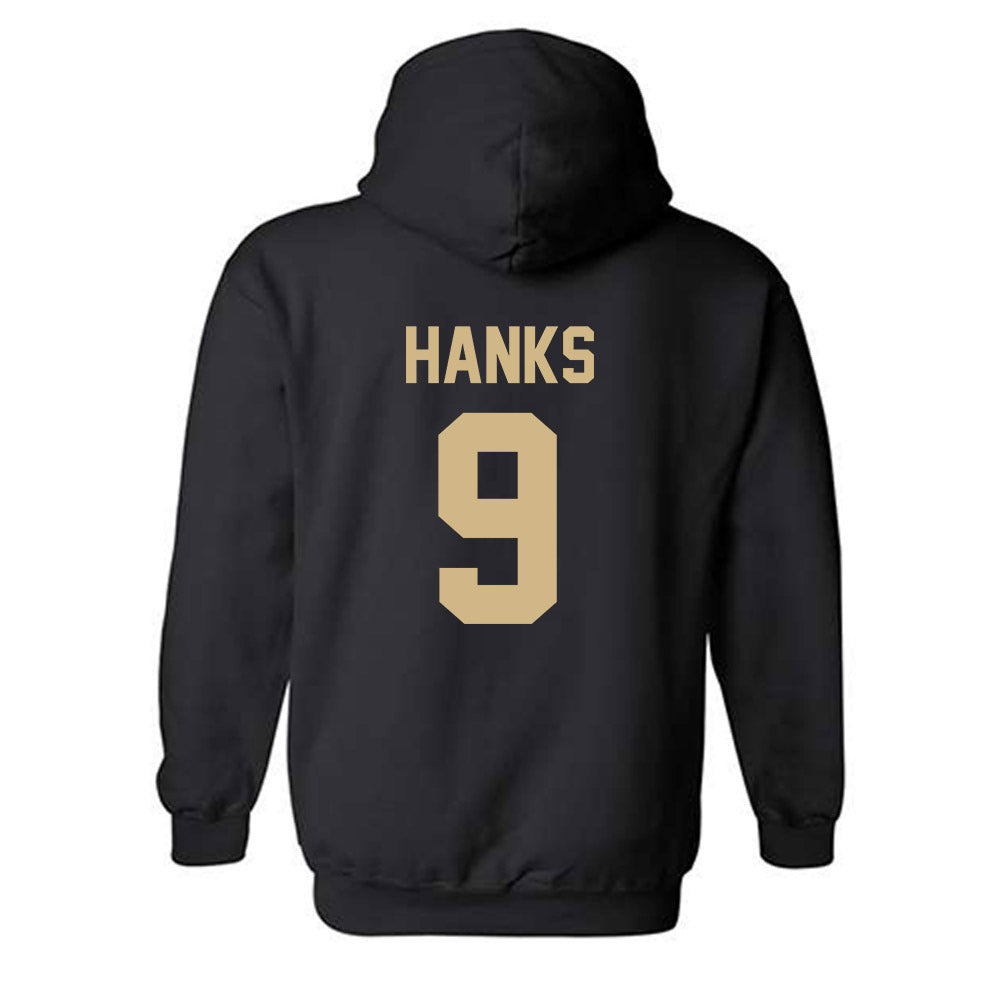 Wake Forest - NCAA Women's Soccer : Caiya Hanks - Black Replica Hooded Sweatshirt