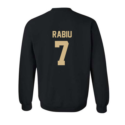 Wake Forest - NCAA Men's Soccer : Nico Rabiu - Black Replica Sweatshirt