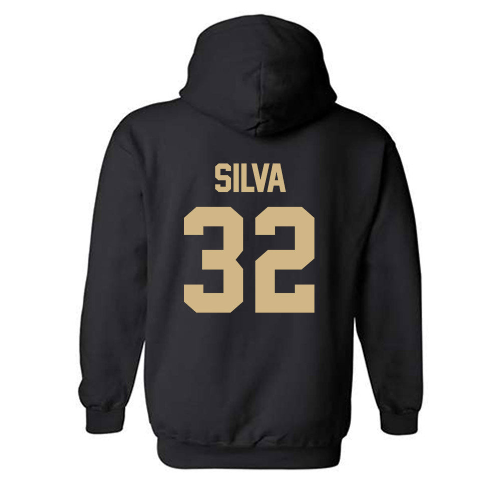 Wake Forest - NCAA Women's Soccer : Emily Silva - Black Replica Hooded Sweatshirt